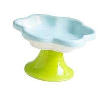 Modern Ceramic Cats Food Bowl With Raised Stand For Improved Postures And Easy Maintenances For Various Cats Feeding Neck Protections Pet Bowl