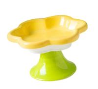 Modern Ceramic Cats Food Bowl With Raised Stand For Improved Postures And Easy Maintenances For Various Cats Feeding Neck Protections Pet Bowl