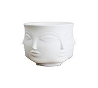 Modern Ceramic Flower Pot Vase Dora Maar Musa Jonathan Adler Decoration Head Figure Design - White