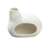 Modern Ceramic Palo Santo Holder, Handcrafted Burner for Meditation and Energy Cleansing, Smudge Bowl for Wood Sticks, Sage and Incense Cones