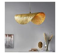 Modern Chandelier Copper Lotus Pendant Light Rustic Farmhouse Hanging Lamp Nordic Single Head Creative Ceiling Lighting Fixture for Restaurant Kitchen Island Living Room Dining Room Bedroom Beauty