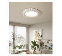 Modern Chandelier, French Cream Style Restaurant LED Ceiling Lamps Retro Minimalist Dining Room Cafe Home Decor Bedroom Lighting Fixtures Ceiling Chandelier(B,Warm Light)