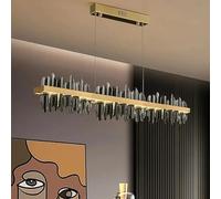 Modern Chandelier, Modern Chandeliers for Dining Room Living with Remote Control LED Hanging Lamp Kitchen Island Pendant Light Lustre Fixtures(C-L120cm)