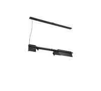 Modern Chandelier, Modern Danish Chandelier Design Rotatable Black Led Minimalist Light Dining Room Decor Lamp Bar Loft Coffee Tables Lights(Warm,Black-L120cm)