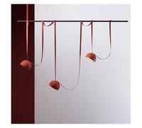 Modern Chandelier, Modern Minimalist Restaurant Pendant Lights Dining Table bar Counter Duplex Building Belt Decoration Hanging Lamps Light Fixture(Warm,3 Heads-Orange_20CM)