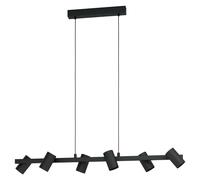 Modern Chandelier with Black Spotlights 6 Lights GL0399