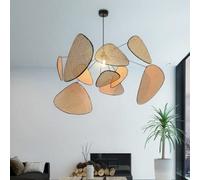 Modern Chandeliers 40W Bamboo Wicker Branch Bulb, Natural Material Rattan Lamp and Fashionable Charm, for Living Dinning Room, Bedroom, Kitchens, Restaurants,