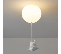 Modern Chandeliers Children's Ceiling Lamp White Acrylic Lampshade Boy Girl Room Bear Bedroom Base G9 Warm Light 3000K(20CM,C)