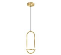 Modern Chandeliers Dimmable 3 Colors Nordic Simple Golden Personality Oval Lightweight Creative Adjustable Living Room Kitchen Corridor