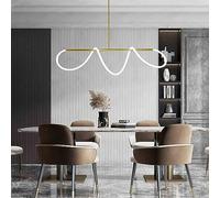 Modern Chandeliers for Living Room, Dimmable 3000-6000k Modern Farmhouse Pendant Light for Kitchen Island, Adjustable Hanging Height Dining Room Light Fixtures, Silicone Material can Be DIY ( Size : A