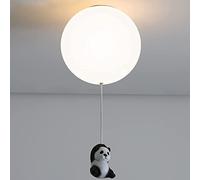 Modern Chandeliers LED Children's Room Glass Balloon Ceiling Lamp with Panda G9 Creative Kindergarten Lamps Different Postures(15cm)