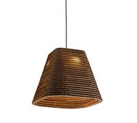 Modern Chaner Honeycomb Paper Pendant Light Japanese Style Cardboard Hanging Lamp Old-Fashioned Decorative Suspension Lighting Fixture for Living Room Kitchen Island Bar Entryway Bathroom(B) (One (On