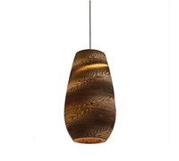 Modern Chaner Honeycomb Paper Pendant Light Japanese Style Cardboard Hanging Lamp Old-Fashioned Decorative Suspension Lighting Fixture for Living Room Kitchen Island Bar Entryway Bathroom(B) (One (On