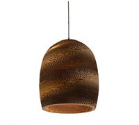 Modern Chaner Honeycomb Paper Pendant Light Japanese Style Cardboard Hanging Lamp Old-Fashioned Decorative Suspension Lighting Fixture for Living Room Kitchen Island Bar Entryway Bathroom(B) (One (On
