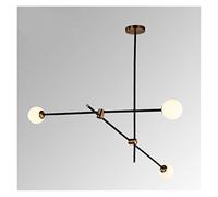 Modern Chaner, LED Chaners, Postmodern - Minimalist Magic Bean Glass Chaner Living Room Lustre Line Molecular Chaner Lighting(12heads,Coldwhite) (3heads Warmwhite)