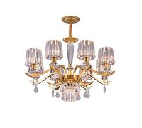 Modern Chaner, Luxury Industrial Crystal Chaner,d Boutique Decoration Iron Crystal Pendant Lighting Semi-Flush Mount Ceiling Lights Compatible with Living Room Dining Room Bedroom-Black 7l (den 9ligh