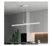 Modern Chaner, Scandinavian Minimalist Style Dining Table U-Shaped Ceiling Pendant lamp Dining Room Kitchen Island Pendant lamp Indoor Hanging Lighting fixtures(White,80cm) (White 80cm)