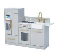 Kids Modular Wooden Play Kitchen - Grey
