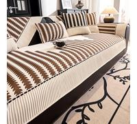 Modern Chenille Couch Cover for All Seasons, Non-slip Sofa Slipcover for 1, 2, 3 Seater and L-Shape Sofas, Soft Universal Furniture Protector for Home Decor