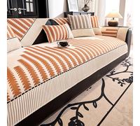 Modern Chenille Couch Cover for All Seasons, Non-slip Sofa Slipcover for 1, 2, 3 Seater and L-Shape Sofas, Soft Universal Furniture Protector for Home Decor