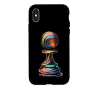 Modern Chess Piece Shirt Design For Grandmasters and Coaches Case for iPhone X/XS