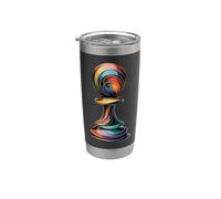 Modern Chess Piece Shirt Design for Grandmasters and Coaches Stainless Steel Insulated Tumbler