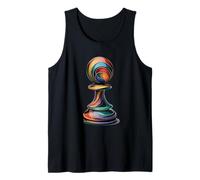 Modern Chess Piece Shirt Design for Grandmasters and Coaches Tank Top