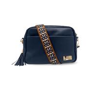 Modern+Chic Alice Crossbody Bag: Vegan Leather Purse with Roomy Exterior/Interior Pockets, Key Leash & Matching Womens Wallet, Navy, Medium to Large, Contemporary