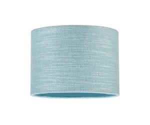 Modern Chic Bobbled and Textured Linen Fabric Lamp Shade in Light Duck Egg Blue | 25cm x 18cm | for Ceiling Pendant or Lamp Base by Happy Homewares