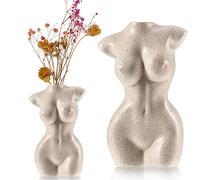 Modern Chic Body Vase - Female Form Flower Vase, White, Boho Home, Feminist Decor and Office