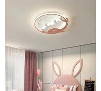 Modern Children LED Ceiling Lamp for Lantern Nursery Bedroom Kids Room Lustres Techo para Quarto Home Decor Lighting(Pink Whale,Warm White_DIA50)