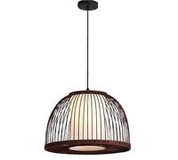 Modern Chinese Ceiling Pendant Light Fixtures Retro Bamboo Chandelier Faux Parchment Lampshade Decoration Chandelier Wicker Light with Fixtures Bamboo Woven Lamp Restaurant Bar Lamp