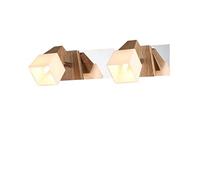 Modern Chinese Mirror Front Light Simple Solid Wood Lamp Dresser Bedroom Wall Lamp Bathroom Bathroom Lamp 2 Modern Chandeliers