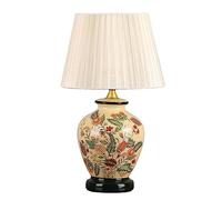 Modern Chinese Style Ceramics Table Lamp Large Oriental Ceramic Light Body Cloth Lampshade E27 Button Switch Table Lamp Living Room Study Ceramic Table Lamp Bedroom Bedside Table Lamp Change for the