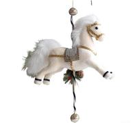 Modern Christmas Finial Rotating Horse Decoration, Lightweight Hanging