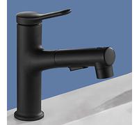 Modern Chrome Basin Mixer Tap with Pull Out Spray Versatile Single Lever Kitchen & Bathroom Faucet 3 Adjustable Spray Modes Easy Installation Sleek Design Perfect for Home Use