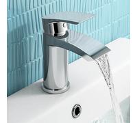 Modern Chrome Basin Sink Mixer Tap Bathroom Lever Faucet