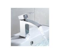 Nes Home Arke Bathroom Luxury Basin Sink Mono Mixer Waterfall Chrome Single Lever Tap
