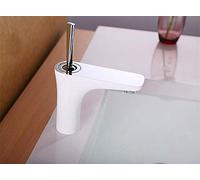 Modern Chrome Brass Mixer Tap for Bathroom - Hot & Cold Water Basin Faucet Deck Mount Bathtub Stylish Sink Home Commercial Use