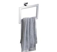 Modern Chrome Towel Ring Holder Wall Mounted Square Bathroom Accessory ACC121
