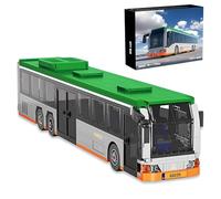 Modern City Bus Building Blocks Set - 712PCS Public Transit Vehicle Bricks Kit, Urban Transport Truck Model for Adult, City Street View, Car Collection Display, Home Decor, Gift for Man, Woman