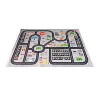 Modern City Toy Activity Playmat Road game mat， City Traffic Pattern Play Mat Grey Khaki Multiple Sizes 8mm Thick(Grey,120*160cm)