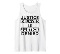Modern Civic Pride Design Justice Delayed Message Tank Top