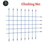 Modern Climbing Net Blue Kids Outdoor Recreation Training Rope Ladder vidaXL