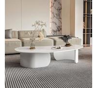 Modern Cloud Shaped Slate Coffee Table for Living Room Large Luxury Irregular Design with Multiple Styles