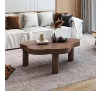Modern CloudShaped Coffee Table Irregular Solid Wood Center Table with Three Legs Unique Low Table for Living Room Stylish Home Decor Versatile Design