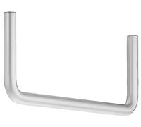 Modern coat hanger matt nickel, Metal nickel-plated matt, 1 Stück - Chrom matt
