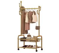 Modern Coat Stand with Shoe Rack 146CM Tall Hall Tree Sturdy Hooks for Entryway Living Room & Bedroom Ample Storage Stylish & Functional Design