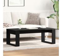 Vidaxl Coffee Table Black Oak Mdf Medium Durable Coffee Table, Black