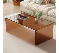 Modern Coffee Table for Living Room - Stylish Center Table for Small Home Office - Space-Saving Brown 100x40x40cm - Contemporary Design for Minimalist Spaces